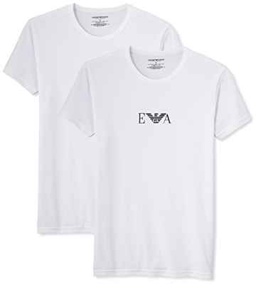Emporio Armani Men'S Knit Brief B, Camiseta Para Hombre, Blanco (White), Medium (Tamaño del fabricante:M)