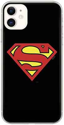 ERT Original y con Licencia Oficial DC Superman Funda de teléfono móvil para iPhone 11 Adaptación óptima a la Forma del Smartphone, Funda Protectora de Silicona