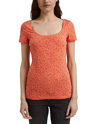 Esprit 041ee1k353 Camiseta, 870/Naranja Coral, S para Mujer