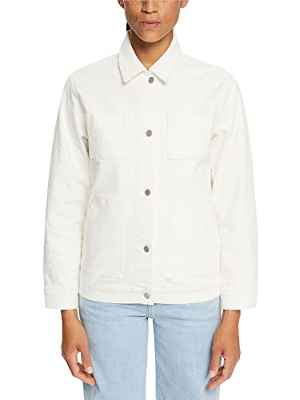 Esprit 052ee1g312 Chaqueta, 110/Blanco Roto, 40 para Mujer