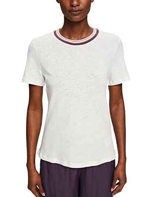 Esprit 052ee1k318 Camiseta, 110/Blanco Roto, S para Mujer