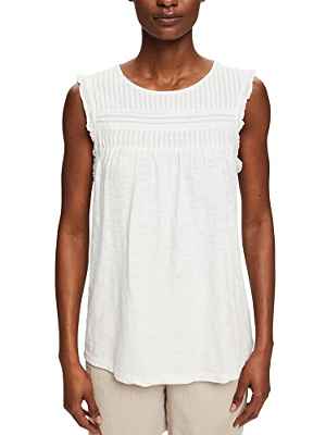 Esprit 052ee1k358 Camiseta, 110/Blanco Roto, M para Mujer