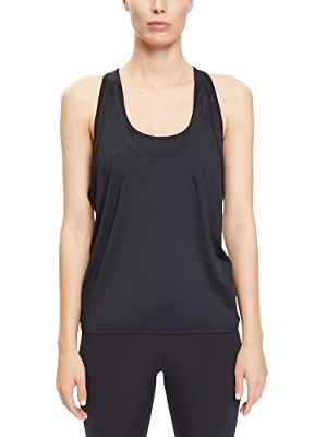 Esprit RCS Top Ed Camisa de Yoga, Negro, M para Mujer