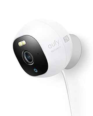 eufy Cámara Vigilancia Wifi Exterior 2K, eufy Security Solo OutdoorCam C24, Cámara de seguridad todo en uno con resolución 2K, foco, visión nocturna a color, sin tarifas mensuales,impermeabilidad IP67