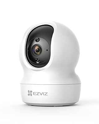 EZVIZ 2K Cámara de Vigilancia WiFi Interior Camara Domo 360º PTZ, Visión Nocturna, Detección de Movimiento, Audio Bidireccional, Compatible con Alexa y Google, Andriod/iOS, CP1