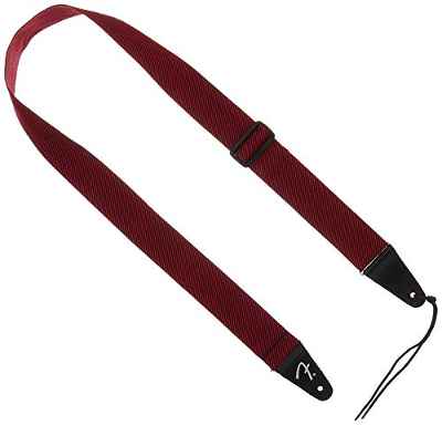 Fender 099-1445-406 Correa de tweed moderna, 2", negro/rojo