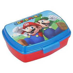 Fiambrera rectangular para el almuerzo infantil de Super Mario