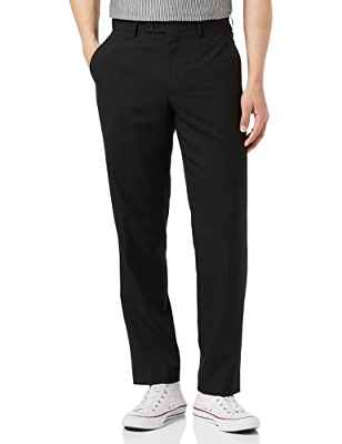 find. Regular Fit, Pantalones Hombre, Negro (Black), W42/L34