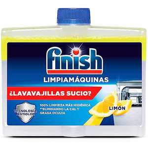 Finish Líquido para Lavavajillas, Limpia lavavajillas contra el mal olor, la cal y la grasa del lavaplatos