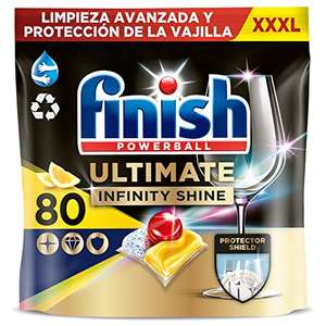 Finish Powerball Ultimate Infinity Shine 80 cápsulas (0,22€/u)