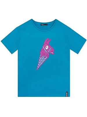 Fortnite Camiseta de Manga Corta para Niños Azul 9-11 Años
