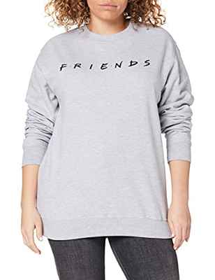 FRIENDS Titles Sudadera, Gris (Grey Heather Hgy), 40 (Talla del Fabricante: Medium) para Mujer