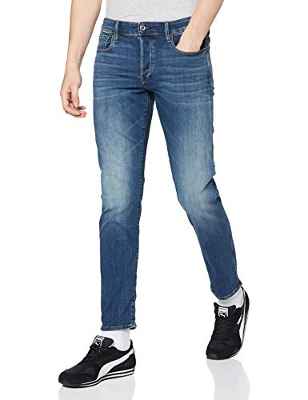 G-STAR RAW 3301 Slim 1 Jeans, Blau (vintage medium aged 8968-2965), 30W / 30L para Hombre