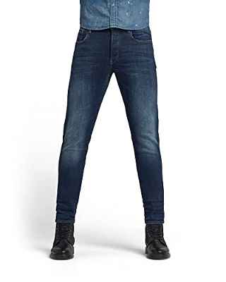 G-STAR RAW 3301 Slim, Jeans, Hombre, Azul (worn in dusk blue C296-B843), 34W / 32L