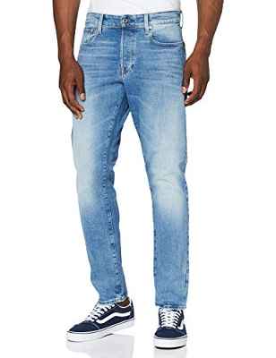 G-STAR RAW 3301 Straight Tapered Vaqueros, Azul (Lt Indigo Aged C052-8436), 34W / 34L para Hombre