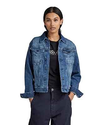 G-STAR RAW Arc 3D Slim, Chaqueta, para Mujer, Azul (Faded Santorini C911-c767), L