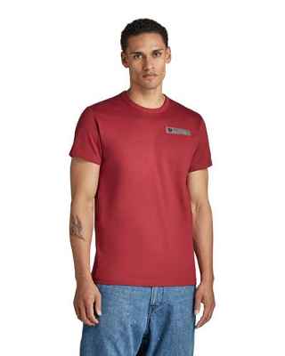G-STAR RAW Camiseta Premium Core 2.0, Camiseta Hombre, Rojo (Chateaux Red), M
