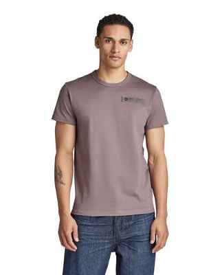 G-STAR RAW Camiseta Premium Core 2.0, Camiseta Hombre, Violeta (Purple Dark Taupe), XL