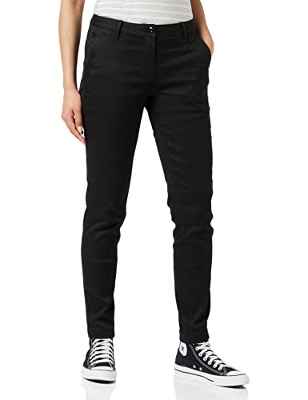 G-STAR RAW Chinos Bronson Mid Waist Skinny Pantalones, Negro (Raw Pressed 6960-5185), 29W / 32L para Mujer