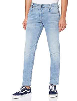 G-STAR RAW D-STAQ 5-Pocket Slim Jeans, Lt Indigo Aged 8968-8436, 30W / 32L para Hombre