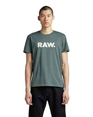 G-STAR RAW Holorn Camiseta, Verde (Grey Moss 336-4752), M para Hombre