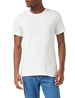 G-STAR RAW, hombres Camiseta Base-S, Blanco (white 336-110), L