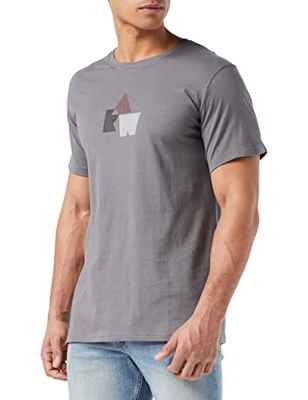 G-STAR RAW, hombres Camiseta RAW Logo, Gris (granite 336-1468), M