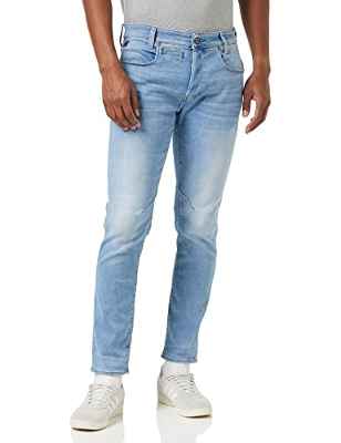 G-STAR RAW Jeans D-Staq 5-Pocket Slim para Hombre, Azul (lt indigo aged 8968-8436), 34W / 34L