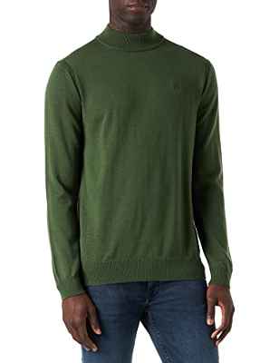 G-STAR RAW Jersey Premium Core Mock Knit, Sudadera Hombre, Verde (Dark Nuri Green), L