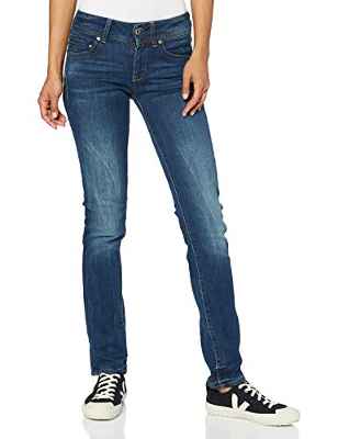 G-STAR RAW Midge Saddle Straight Jeans para Mujer, Dk Aged 6553-89, 34W / 34L
