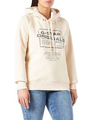 G-STAR RAW, mujer Sudadera Originals Loose Hooded, Blanco (dk talc A971-A488), M