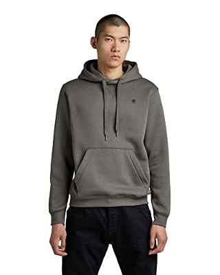 G-STAR RAW Premium Core Hooded Sweater Sudadera con Capucha, Gris (Granite C235-1468), M para Hombre