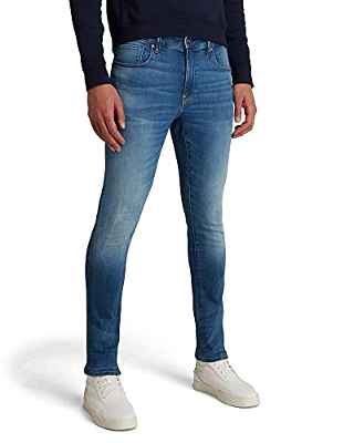 G-STAR RAW Revend Skinny Jeans, Mehrfarbig (Medium Indigo Aged 8968-6028), 33W / 30L para Hombre