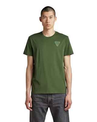 G-STAR RAW Shield Chest HD Camiseta, Verde (Dk Nuri Green 336-3476), S para Hombre