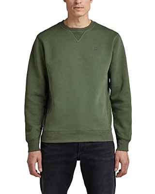 G-STAR RAW Sudadera Premium Core, Sudadera Hombre, Verde (Lt Hunter), S