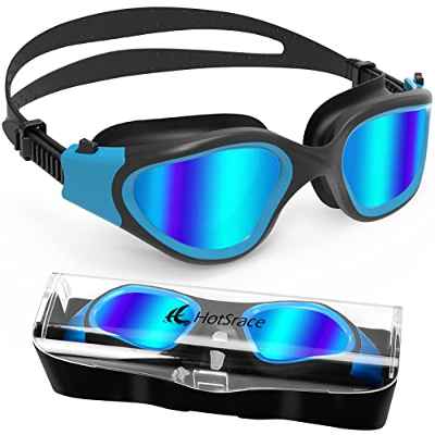 Gafas de natación polarizadas Protección UV Impermeable Anti-vaho Gafas Natación de Amplio Rango de Visión para Hombres, Mujeres, Adultos y Adolescentes