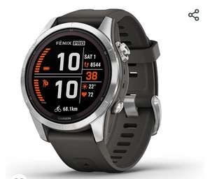 Garmin fēnix 7S Pro Solar, Reloj GPS Multideporte con Carga Solar, Pantalla táctil, Linterna LED