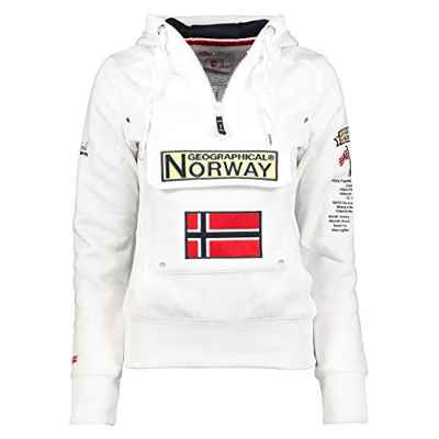 Geographical Norway Sudadera DE Mujer GYMCLASS Blanco L