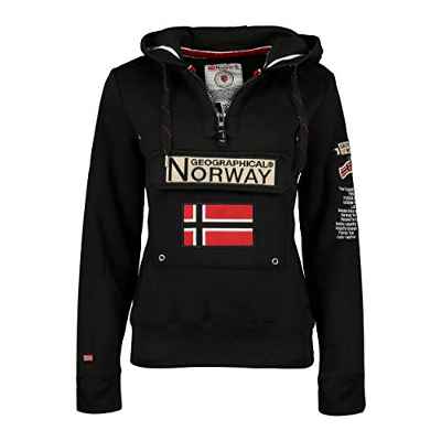 Geographical Norway-Sudadera de Mujer-GYMCLASS-Negro-S