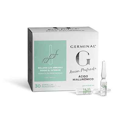 Germinal Ácido Hialurónico - Serum facial en formato ampolla con Efecto Hidratante y Antiedad - 30 ampllas x 1ml