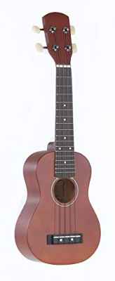 GEWApure PS512820 Ukelele soprano Almeria color marrón rojizo