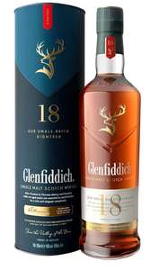 Glenfiddich 18 años whisky escocés de malta con caja de regalo, 70cl