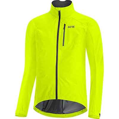 GORE WEAR Chaqueta de ciclismo para hombre, GORE-TEX PACLITE, XXL, Amarillo neón