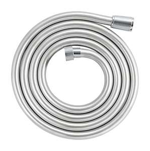 GROHE Vitalioflex Silver - Flexo de ducha (2m, resistente al calor, sistema anti-torsión, conexión universal, instalación QuickFix),