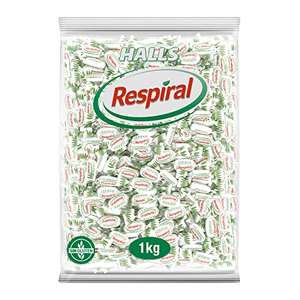 Halls Respiral - Caramelos Duros Sabor Eucalipto y Mentol - Bolsa de 1000 g