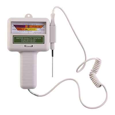 Haofy Medidor de pH, medidor de Cloro, Monitor Digital de análisis de Calidad del Agua 2 en 1 para Piscina, SPA, Agua Potable