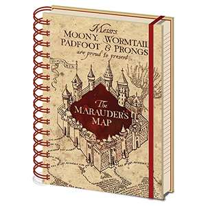 Harry Potter - Cuaderno A5 Espiral The Marauders Map