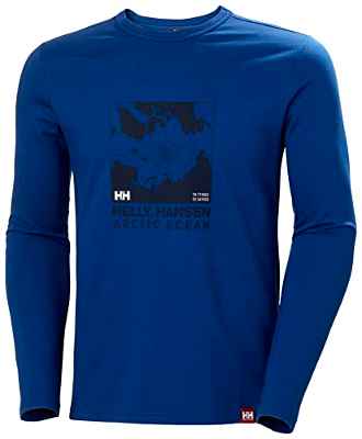 Helly Hansen Arctic Ocean Long Sleeve, Camisa Hombre, Azul (Blue), L