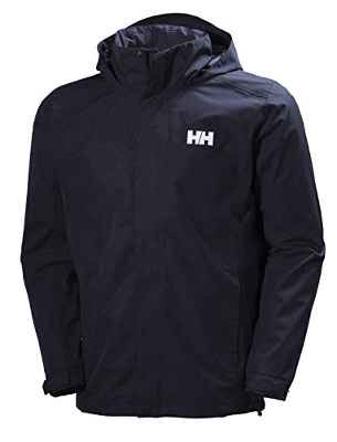 Helly Hansen Dubliner Jacket Chaqueta Chubasquero para Hombre de Uso Diario y para Actividades marítimas con la tecnología Helly Tech, Negro, L