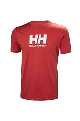 Helly Hansen HH Logo - Camiseta para Hombre, Color Rojo, Talla L